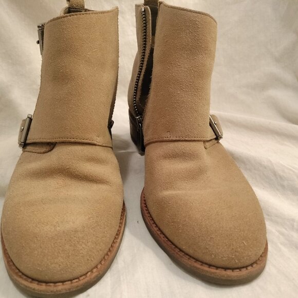 Michael Kors Adams Monk Strap Booties: Suede - Picture 2 of 13